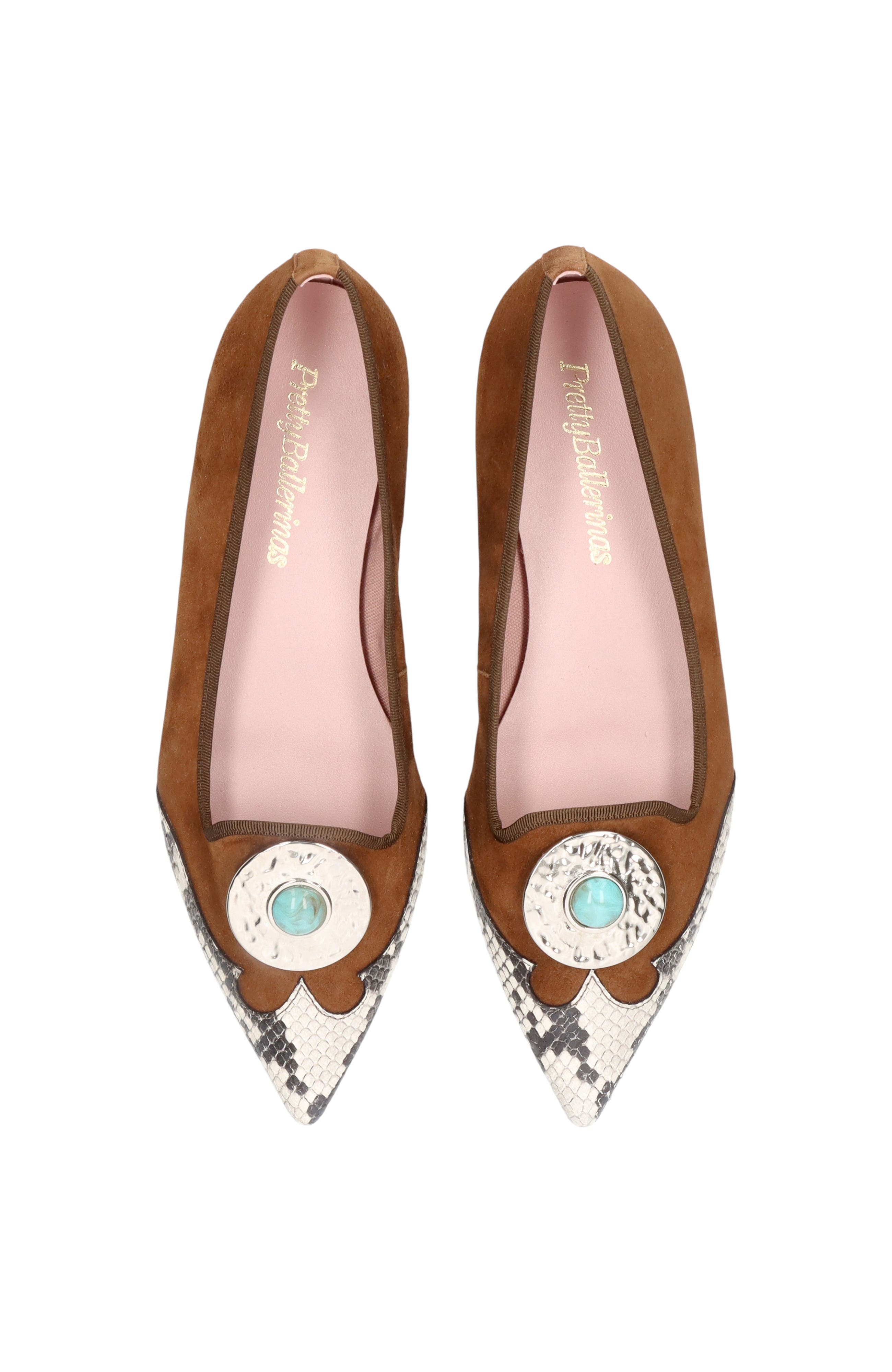 Pretty Ballerinas Cowboy Pointed Toe Loafer, Alternate, color, Brown