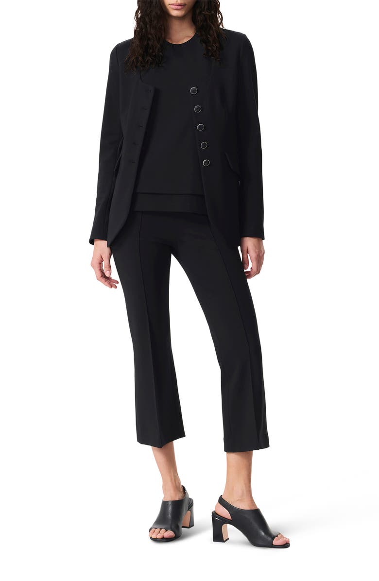 rag & bone Irina Ponte Kick Flare Pants, Alternate, color, Black