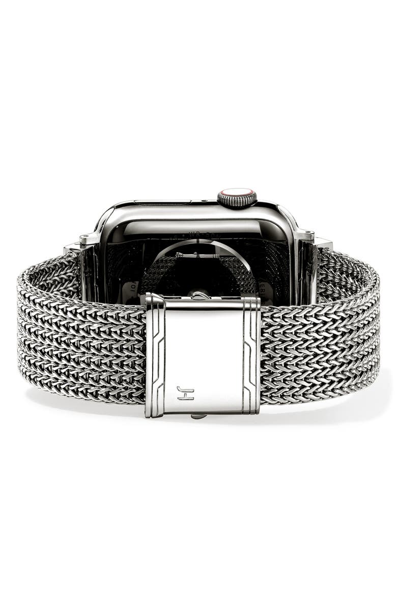 John Hardy Icon Link Smart Watch Strap, Alternate, color, Sterling Silver