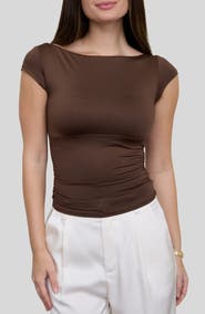 Blu Pepper Boat Neck Top