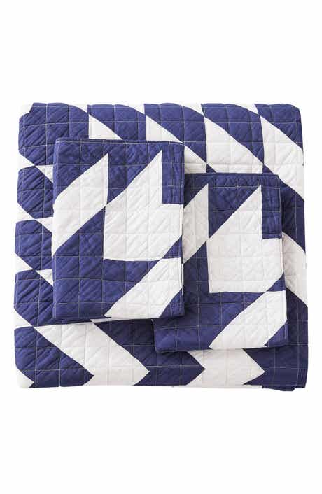 MELANGE HOME Star Patch Patchwork Quilt Set