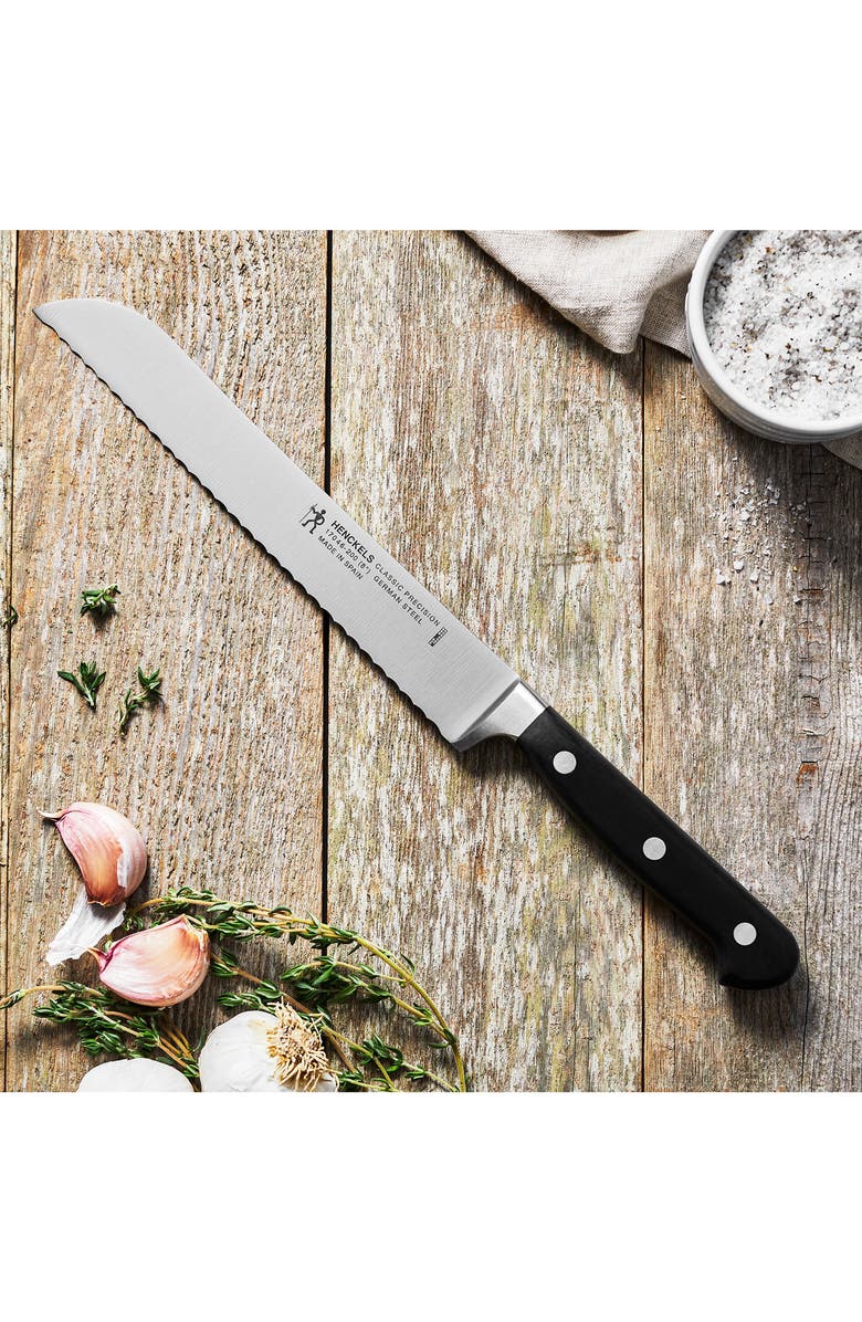 HENCKELS CUTLERY Classic Precision 8-Inch Bread Knife, Alternate, color, Stainless Steel