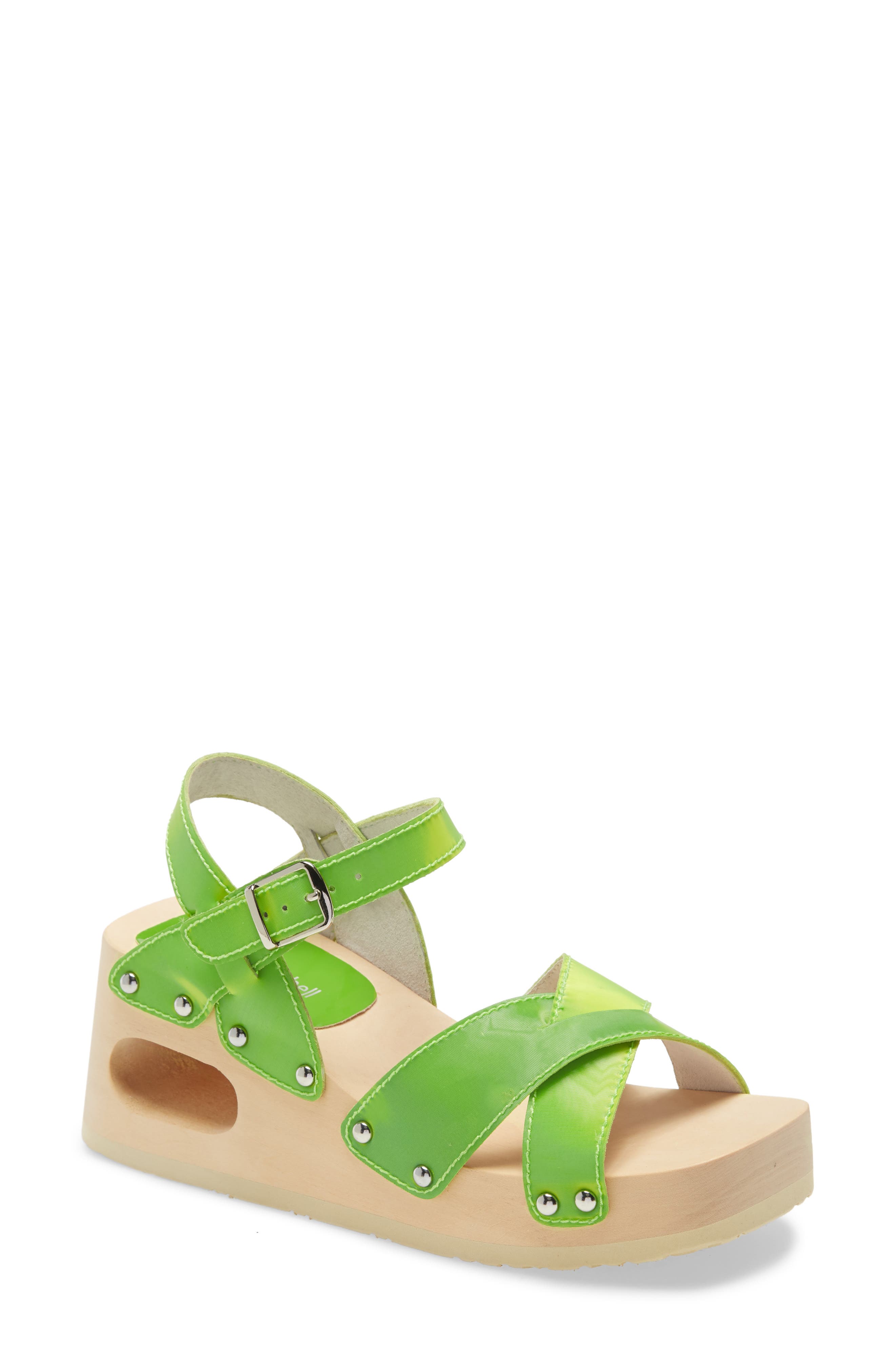 Jeffrey Campbell Spiced Wood Wedge Sandal, Main, color, 