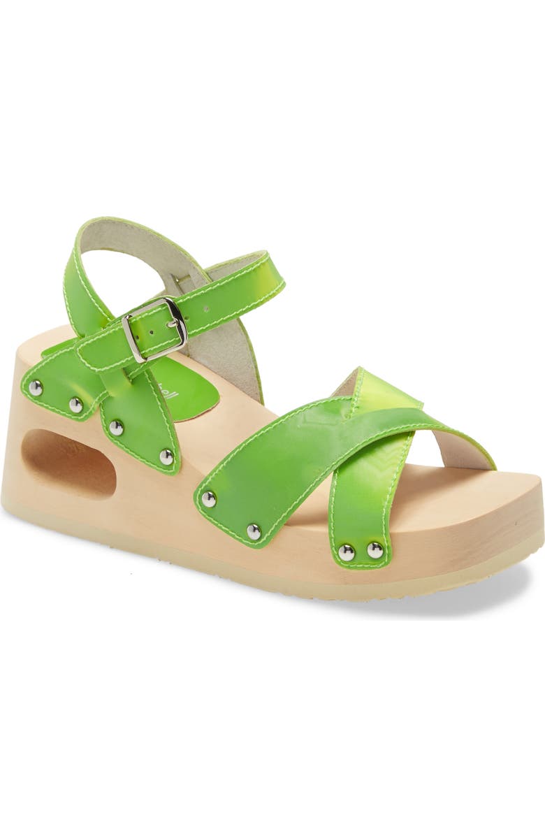 Jeffrey Campbell Spiced Wood Wedge Sandal, Main, color,