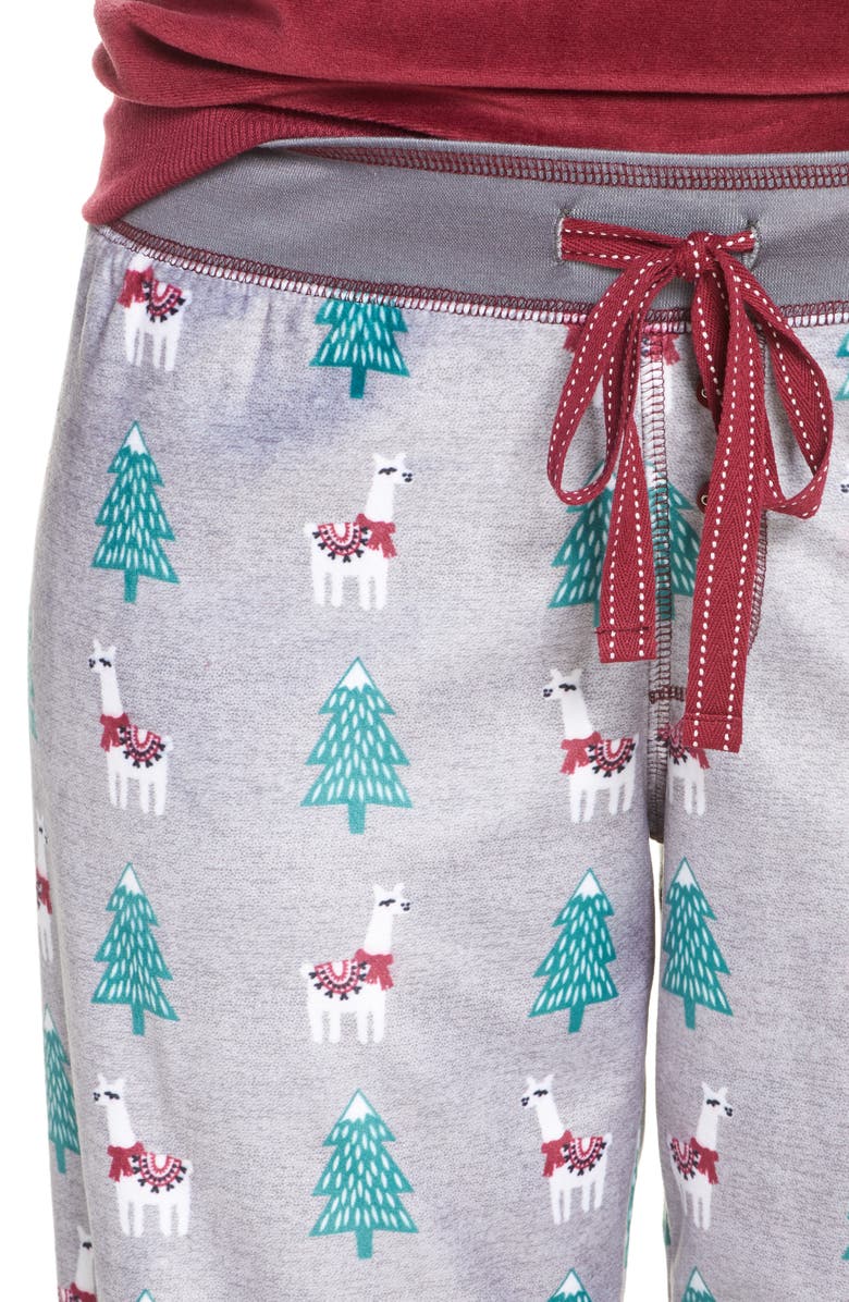 PJ Salvage Oh My Velour Pajama Pants, Alternate, color, 