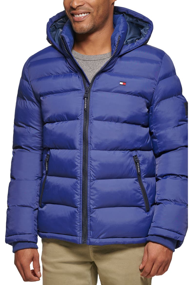 Nylon Classic Puffer Jacket, Alternate, color, ROYAL