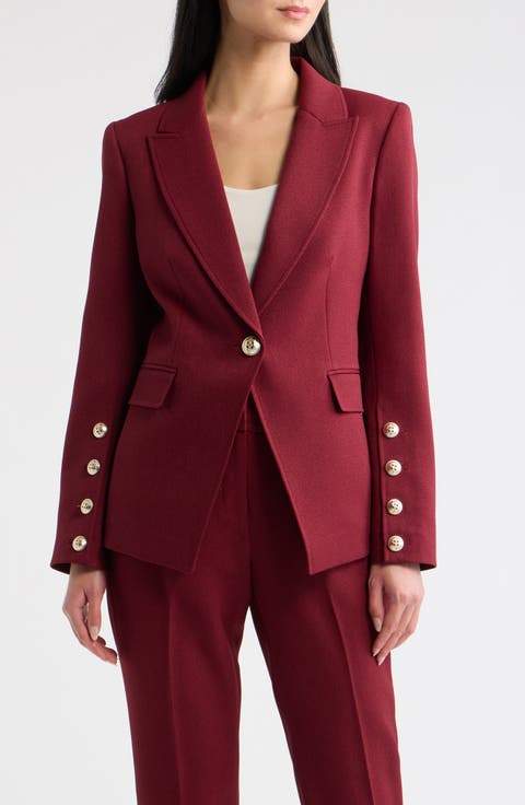 One-Button Structured Blazer