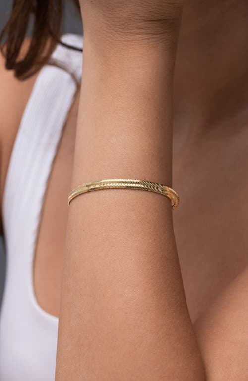 Bony Levy 14k Gold Flat Chain Bracelet In Gold