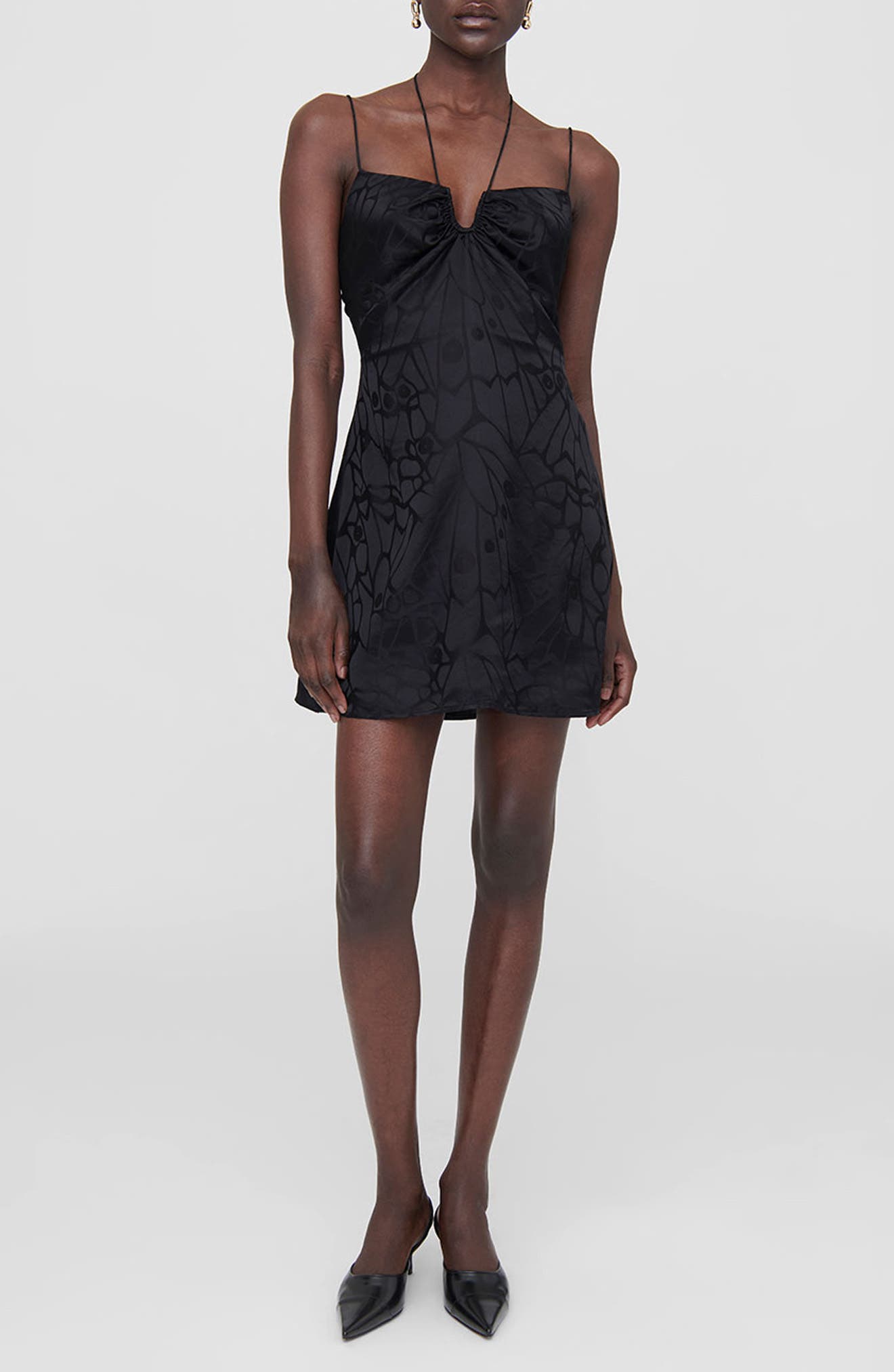 Papillon Silk Jacquard Minidress