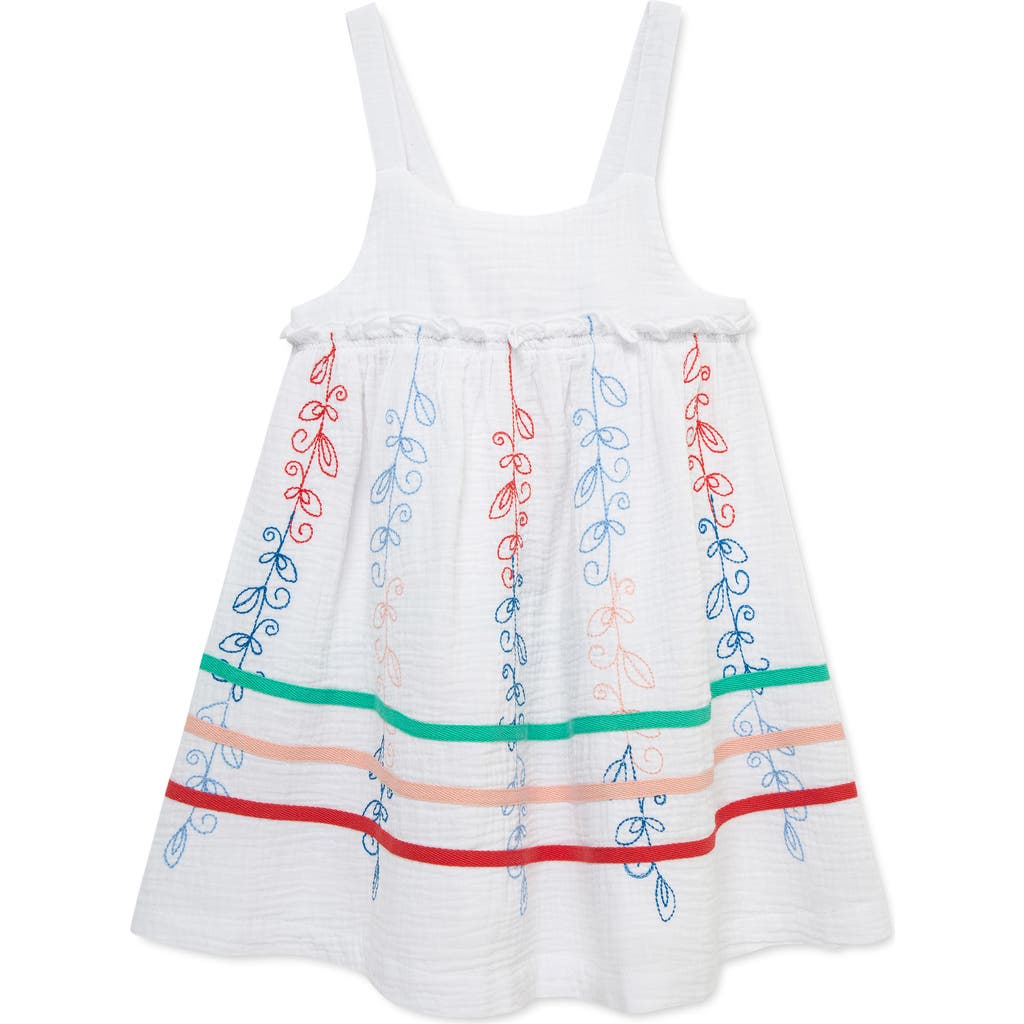 Peek Aren't You Curious Kids' Colorful Vines Cotton Gauze Sundress