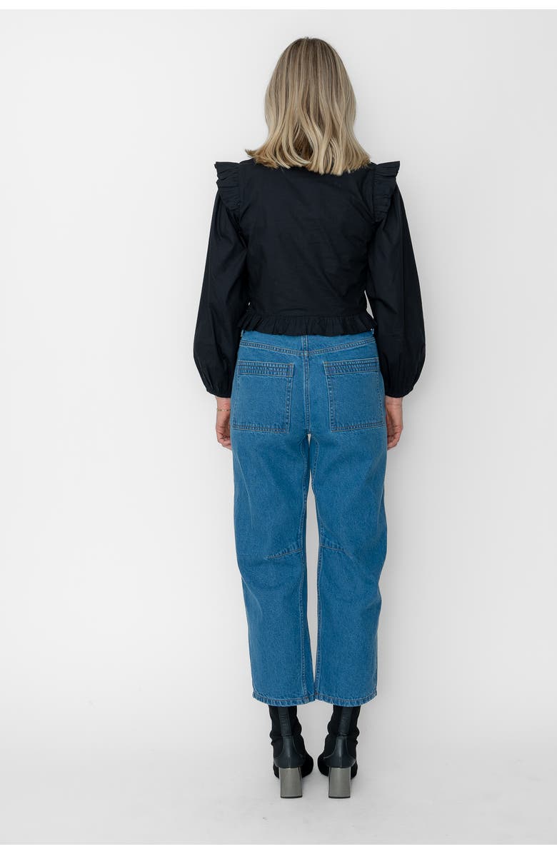 West Of Beatrice Top, Alternate, color, Black