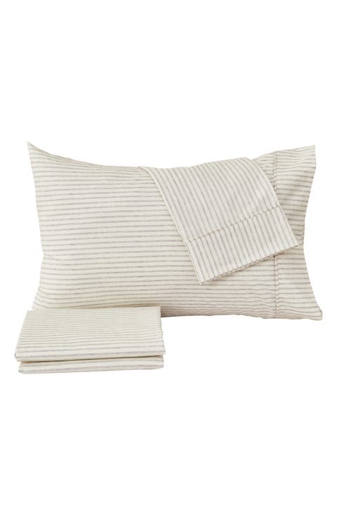Stripe Microfiber Sheet Set