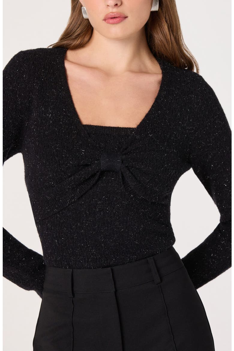 Metallic Bolero Jacket & Tube Top Set, Alternate, color, BLACK