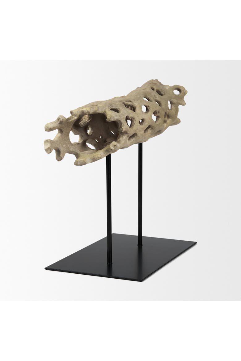 Dwell Cholla Wood Resin Decorative Object, Alternate, color, Brown