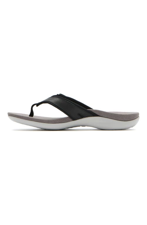 Abeo Oasis Sport Flip Flop In Black - Regular