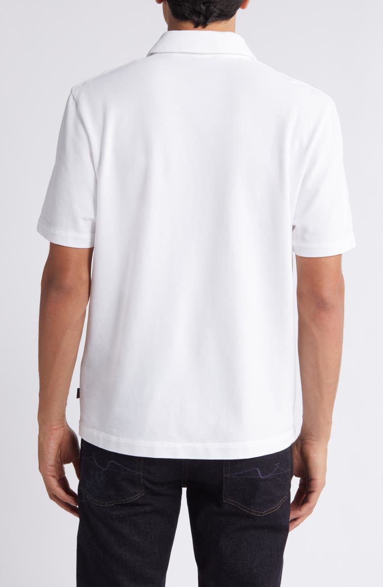 7 For All Mankind Piqué Knit Polo, Alternate, color, White