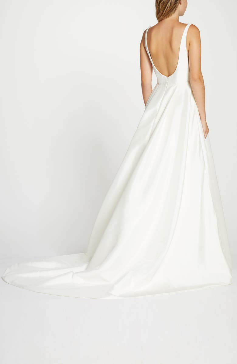 Jenny Yoo Collection Lawrence Taffeta Ballgown Wedding Dress, Alternate, color, 