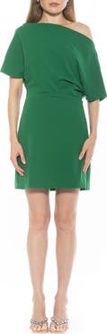 Alexia Admor Suri Draped One-Shoulder Minidress