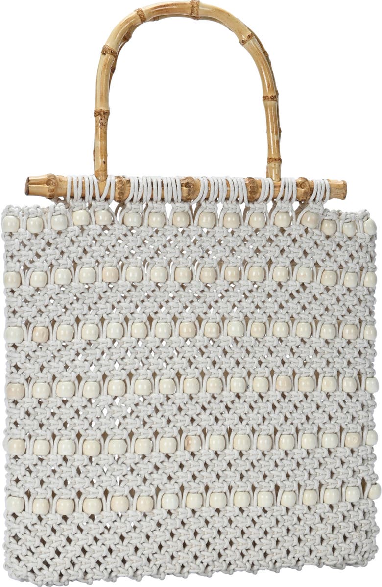 Antik Kraft Beaded Crochet Packable Bag, Alternate, color,