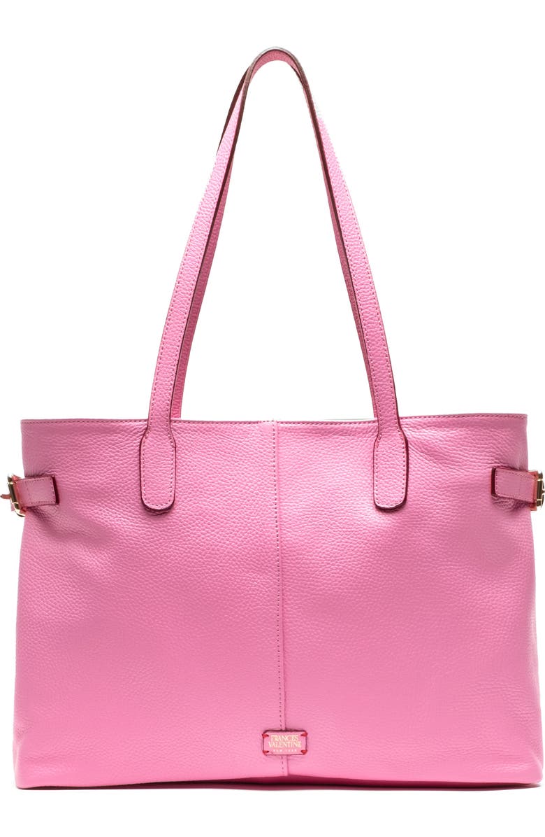 Frances Valentine Large Amalie Leather Tote, Main, color, Pink