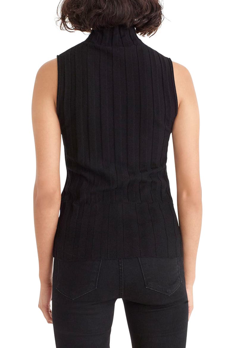 365 Stretch Sleeveless Turtleneck Sweater, Alternate, color, BLACK