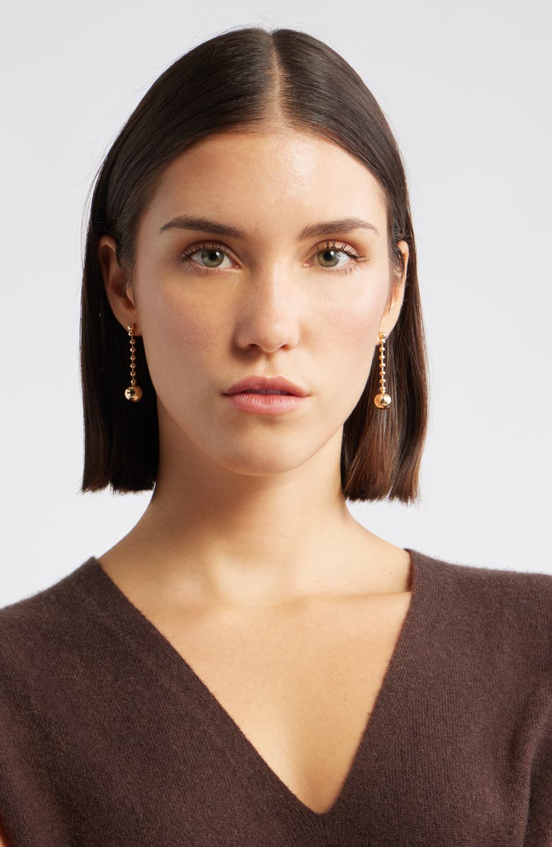 Nordstrom Ball Chain Orb Drop Earrings, Alternate, color, Gold
