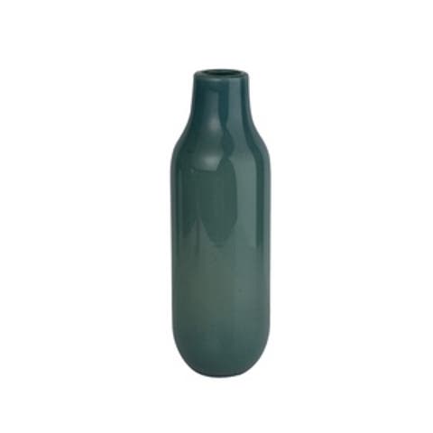 Green Capsule Glass Vase