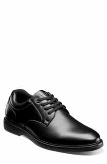 NUNN BUSH Wade Work Slip Resistant Plain Toe Derby - Wide Width Available