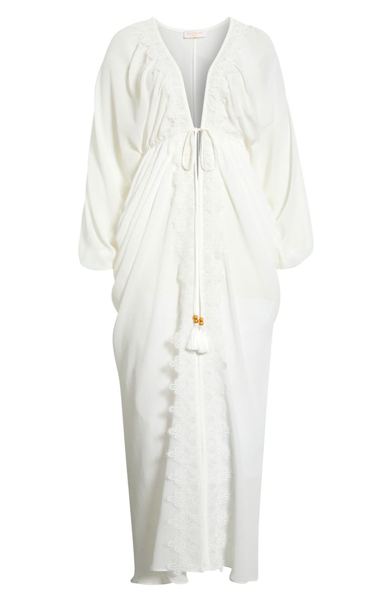 Ramy Brook Bernice Lace Trim Cover-Up, Main, color, White