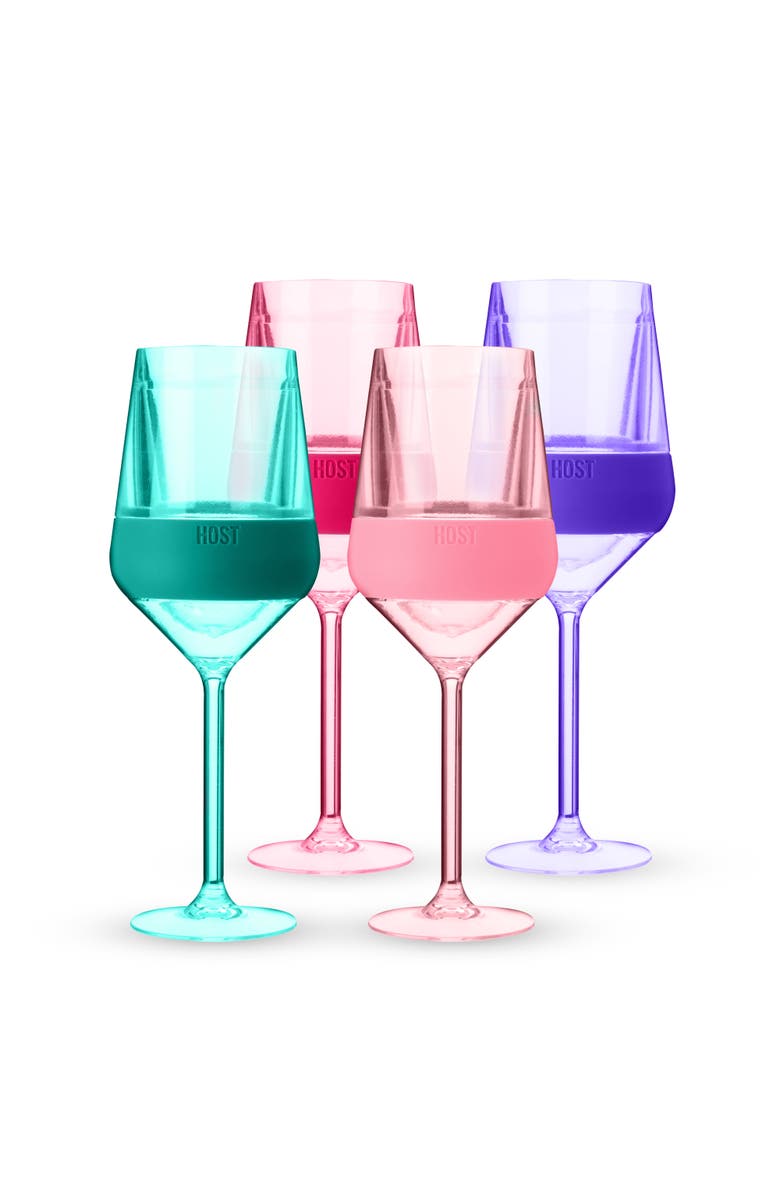 HOST Stemmed Wine FREEZE Cooling Cup Set of 4, Alternate, color, Tinted