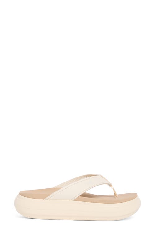 Reef Sierra Platform Flip Flop In Neutral