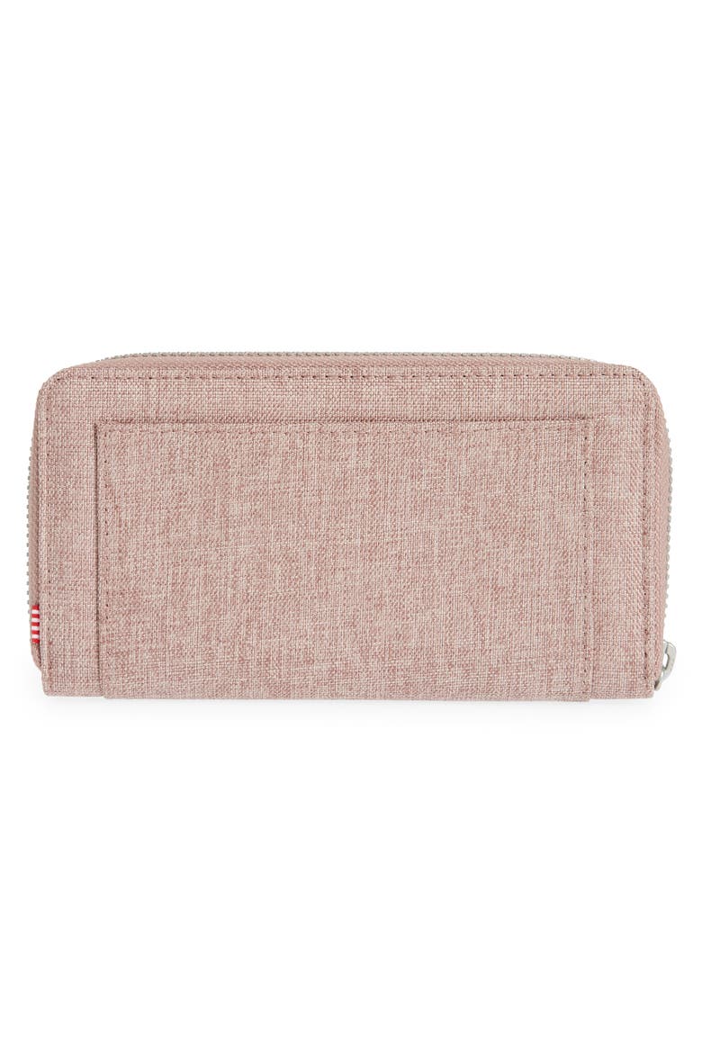 Thomas Canvas Zip Wallet, Alternate, color, ASH ROSE CROSSHATCH