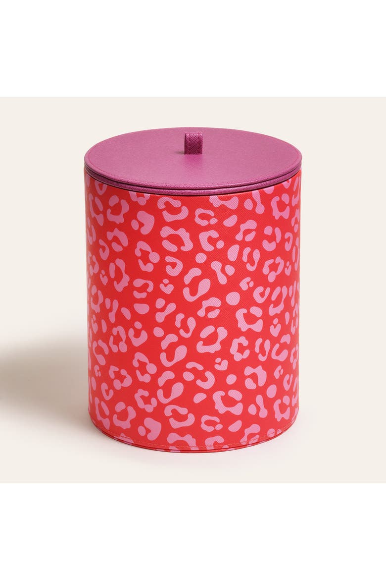 Meilin 100% Pvc Decorative Box 7" x 8.5" | Artisan Storage, Main, color, Red