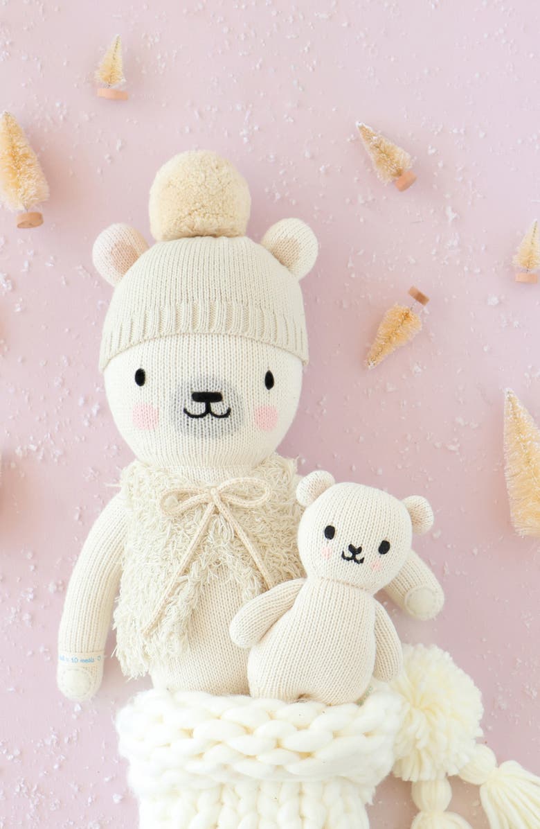 cuddle+kind Baby Polar Bear Stuffed Animal, Alternate, color, Cream