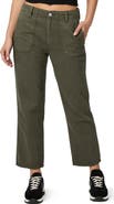 PAIGE Kirby Button Fly Crop Flare Jeans