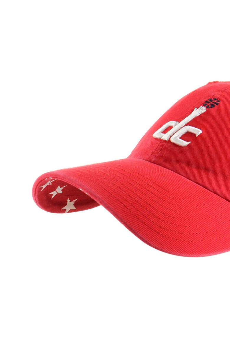 Women's '47  Red Washington Wizards Confetti Undervisor Clean Up Adjustable Hat, Alternate, color, Red