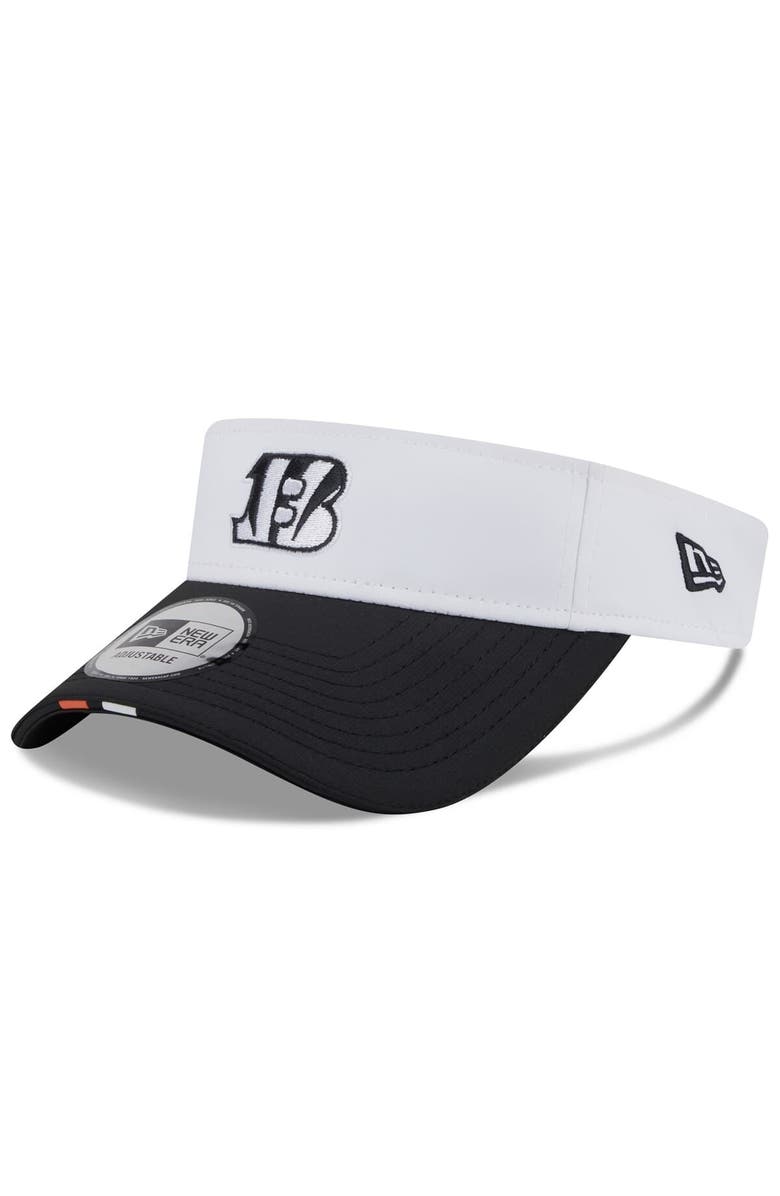 New Era Men's New Era White/Black Cincinnati Bengals 2025 NFL Training Camp Adjustable Visor, Main, color, White