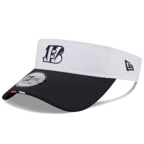 Men's New Era  White/Black Cincinnati Bengals 2025 NFL Training Camp Adjustable Visor
