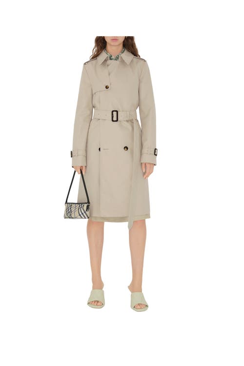 Burberry Beige Check Mini Bag In Lichen