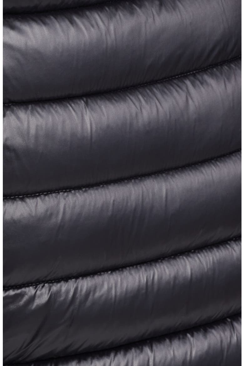 Miri Water Repellent Quilted Puffer Jacket with Removable Hood, Alternate, color, BLACK