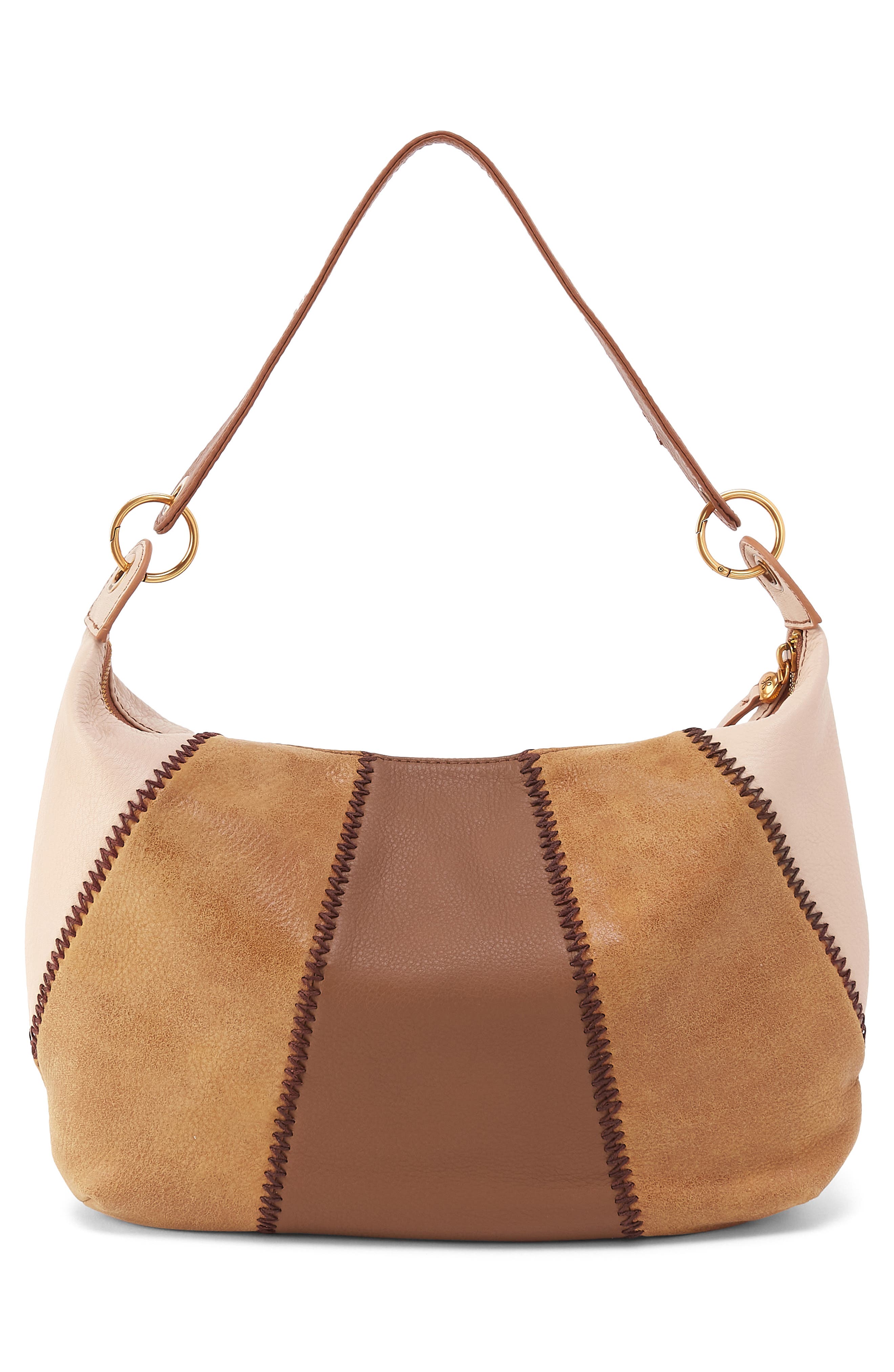 HOBO Opal Leather Shoulder Bag, Alternate, color, Timber Brown