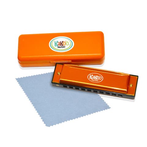 Classic Metal Harmonica 4 Inch With Storage Case