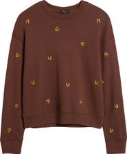 Rails Ramona Horseshoe Embroidered Crewneck Sweatshirt