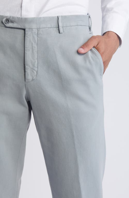 Zanella Stretch Lyocell & Cotton Casual Pants In Gray