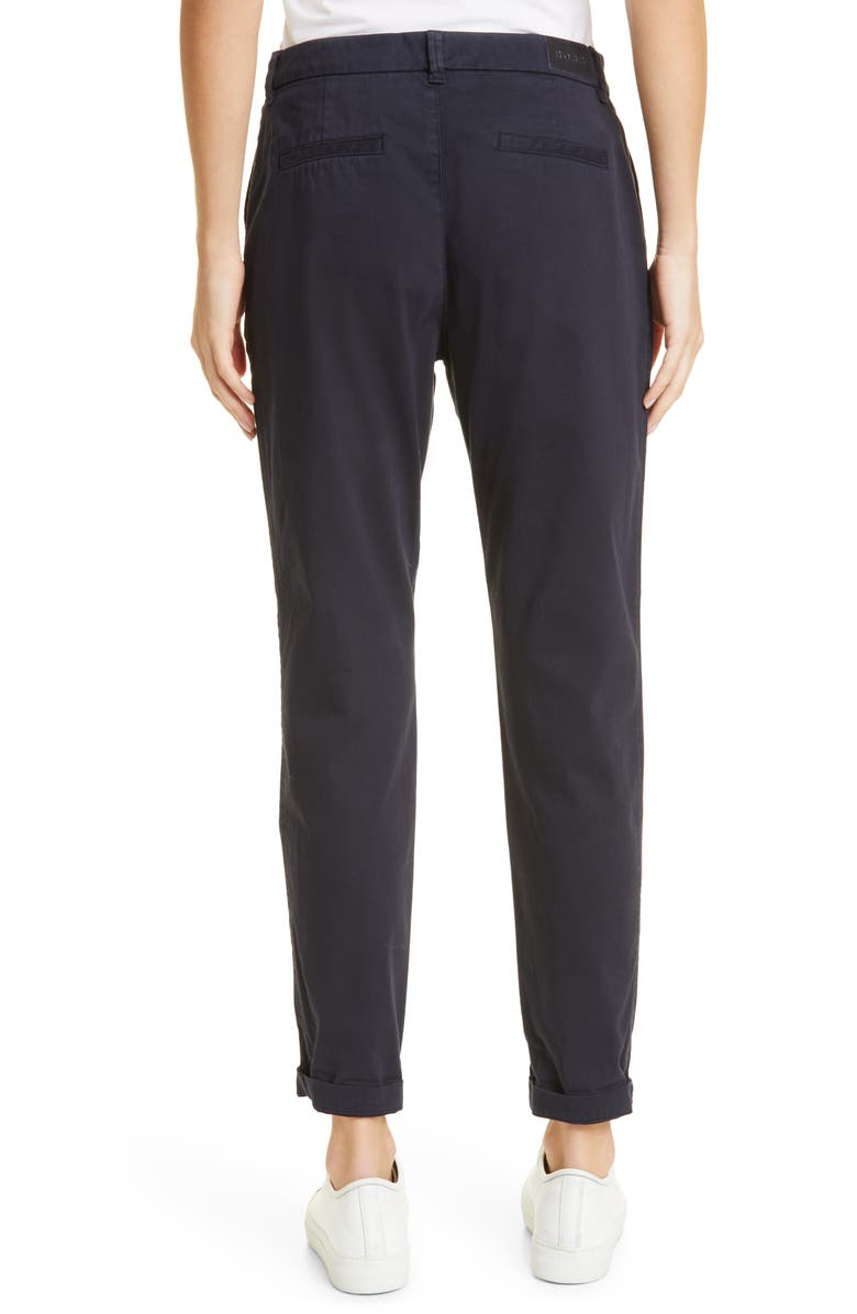 BOSS Tachini2 Stretch Cotton Ankle Pants, Alternate, color, Midnight