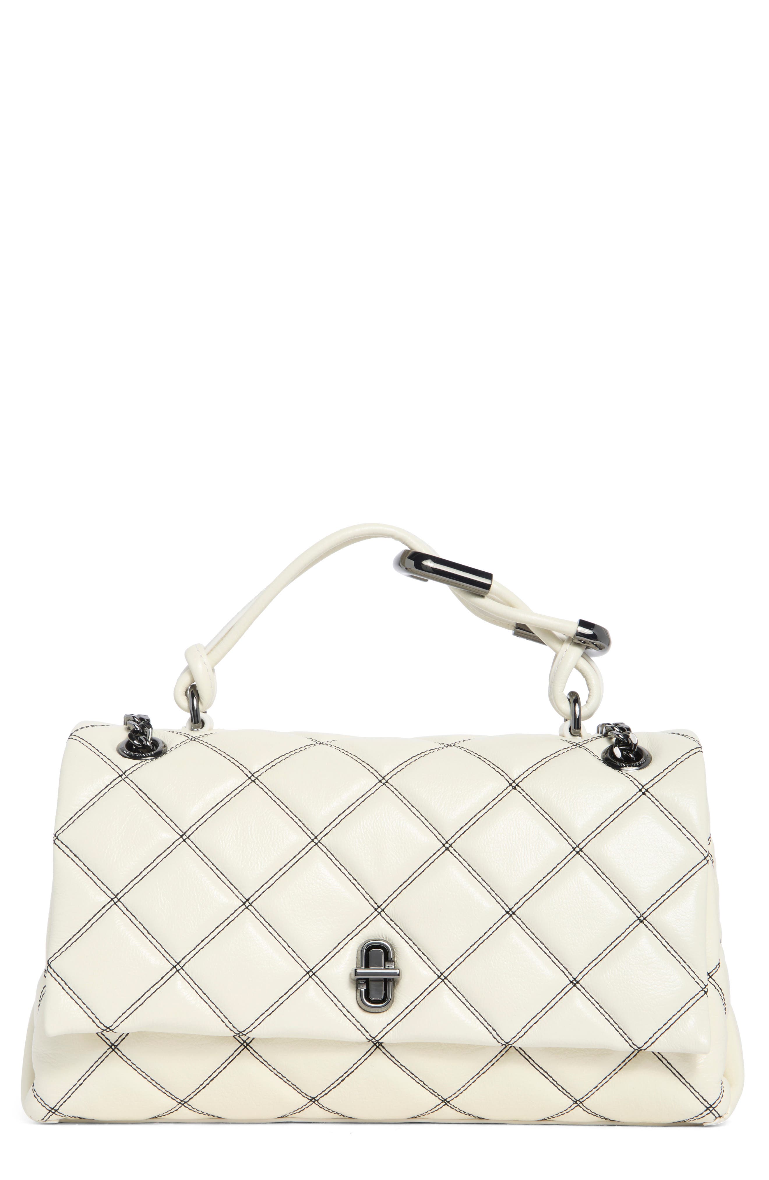 Marc Jacobs Diamond Quilt Dual Chain Shoulder Bag