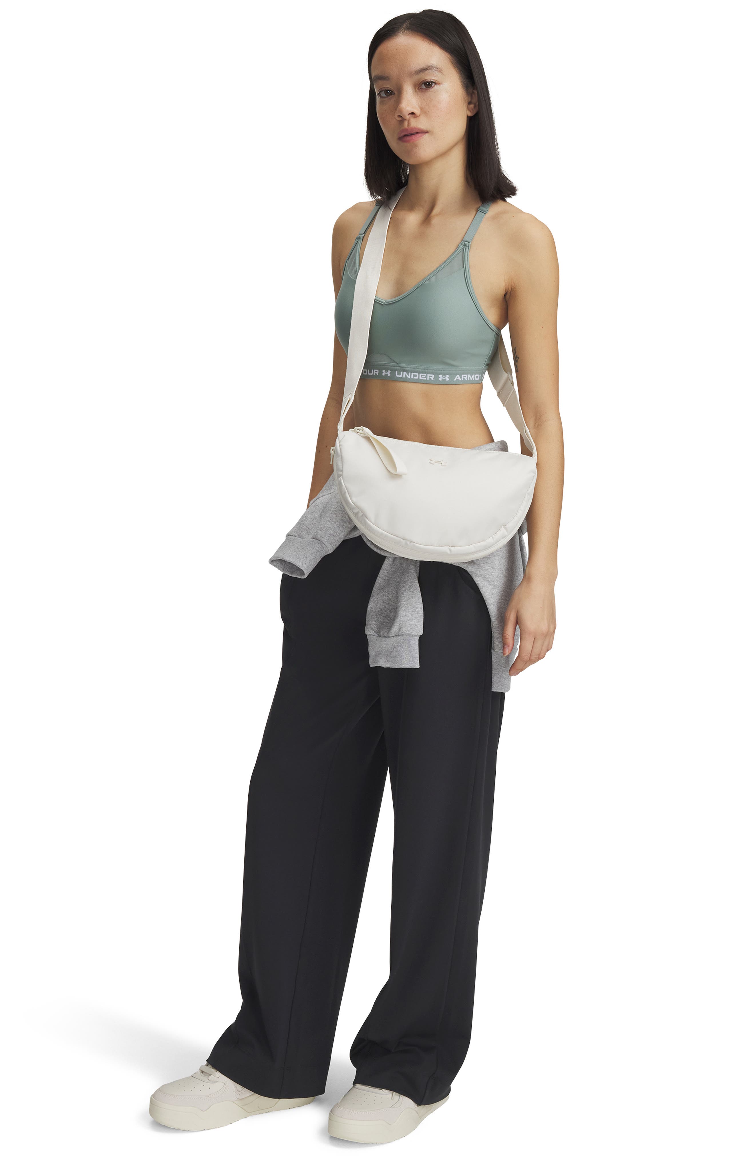 Under Armour Studio Water Resistant Shoulder Bag, Alternate, color, Stone/ Stone