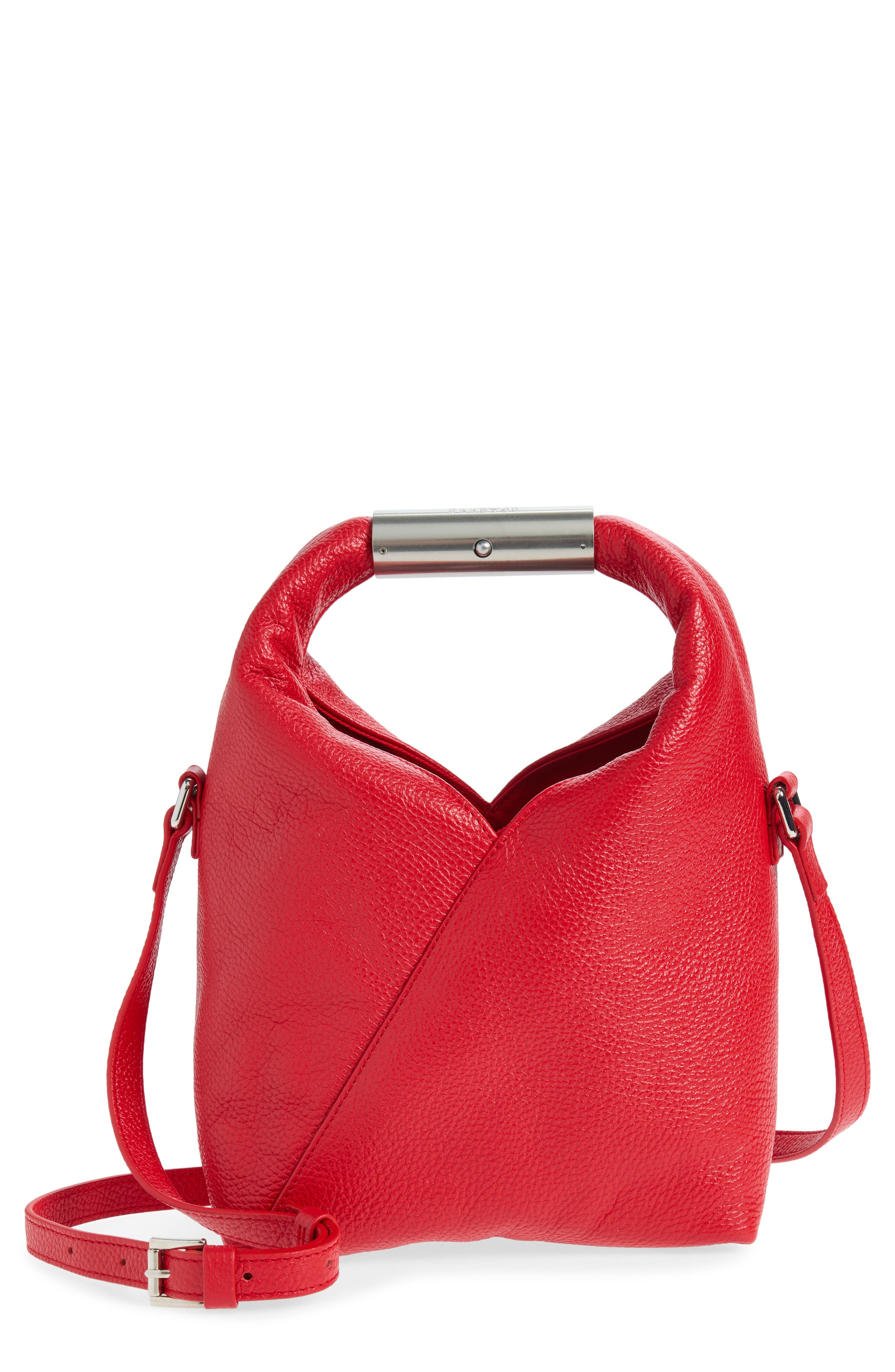 Small Japanese Jewel Handle Bag, Main, color, BARBADOS CHERRY