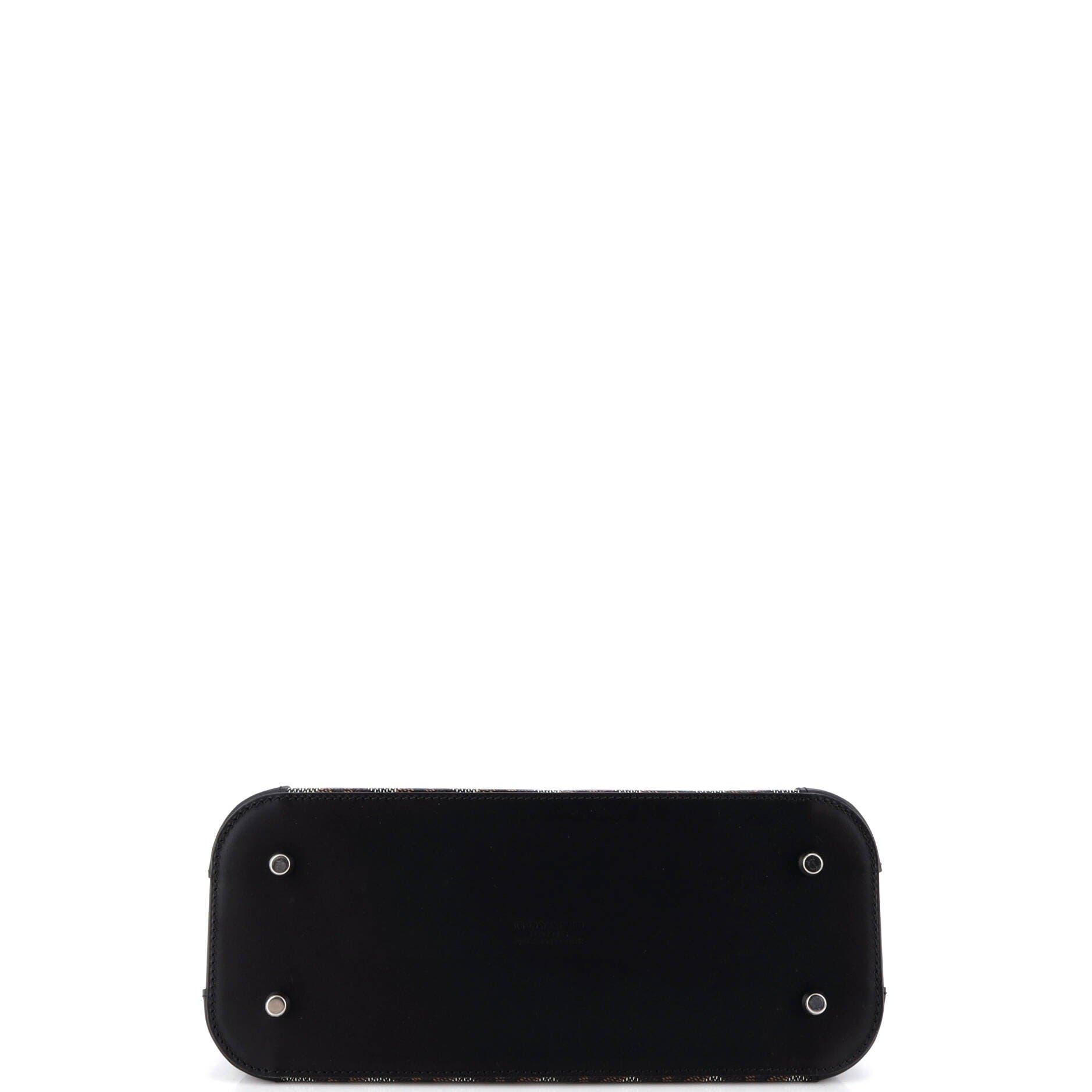 Pre-Owned Goyard Vendome II Bag Coated Canvas PM, Alternate, color, Black