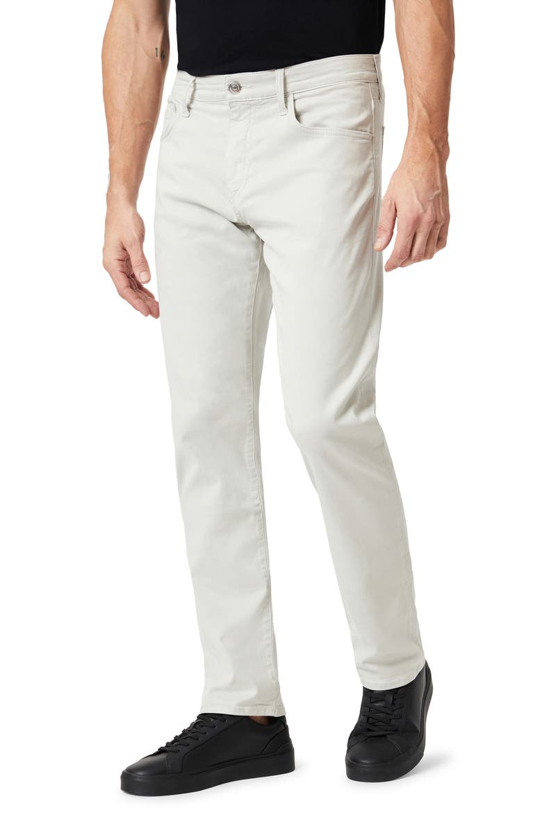 Mavi Jeans Zach Straight Leg Stretch Twill Pants, Alternate, color, Oyster Mushroom Luxe Twill